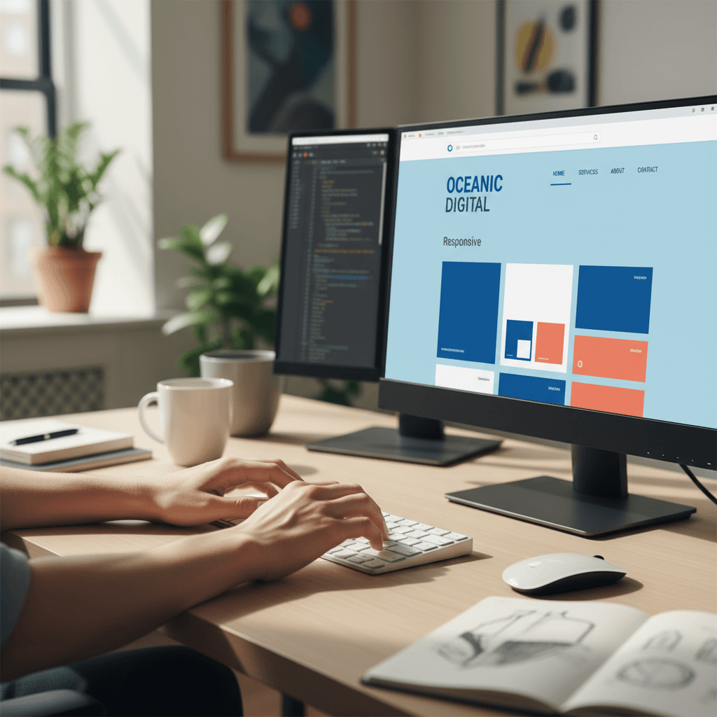 Custom website design for service business